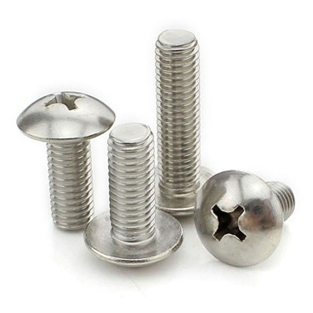 10 con Vít  ốc 4 cạnh đầu dù/ đầu nấm M3 M4 M5 M6