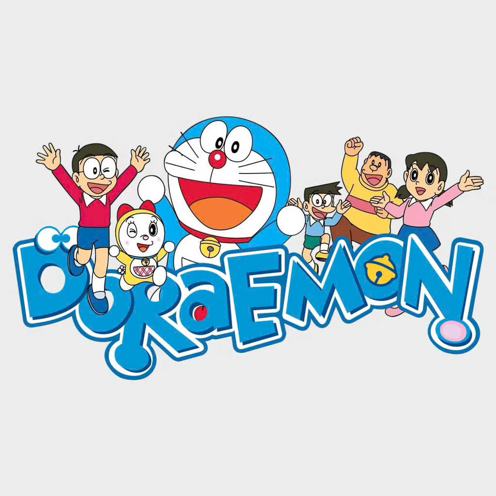 Tem doraemon vui nhộn dán trang trí xe máy, xe tải, xe con, cán bóng 3 lớp chống chầy...SL; 1 cái