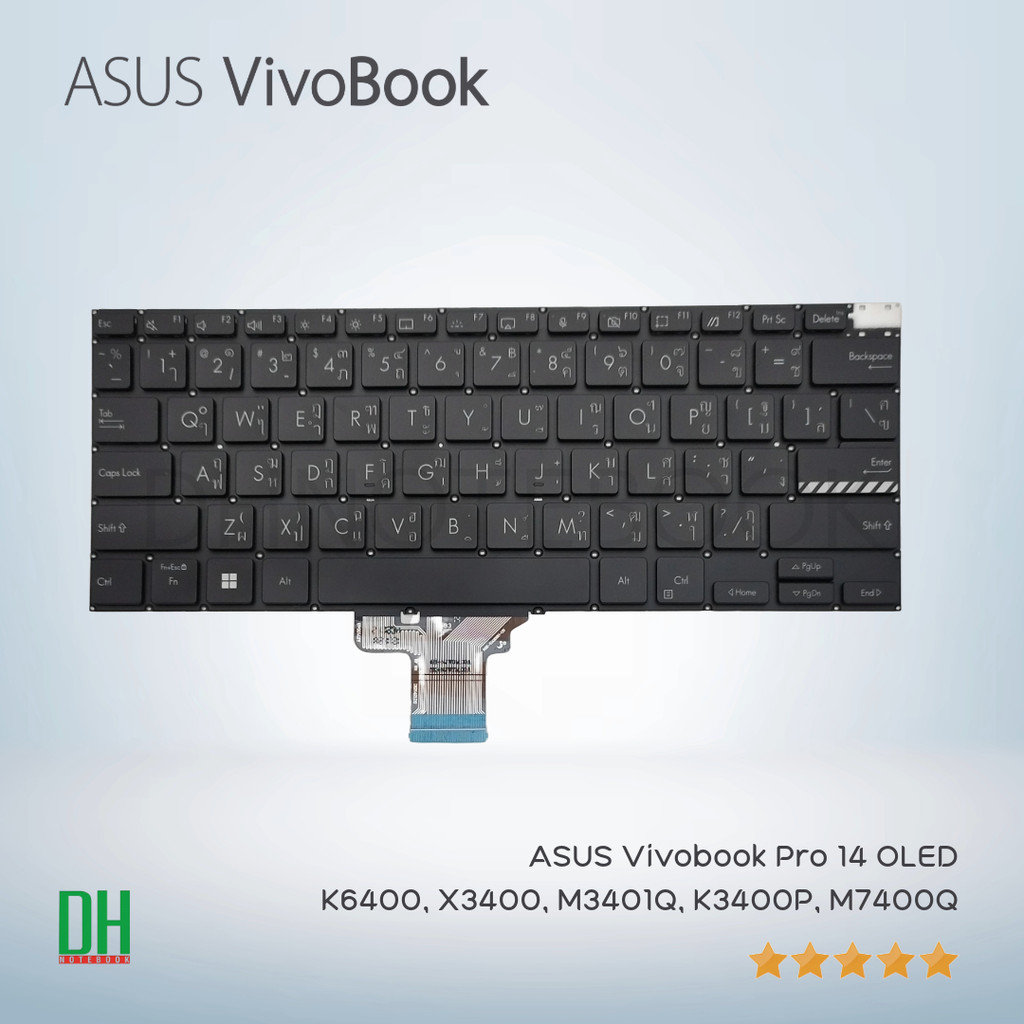 Bàn phím máy tính xách tay ASUS Vivobook Pro 14 X3400 M3401 K3400P M7400Q-OEM Sửa chữa / Thay thế cá