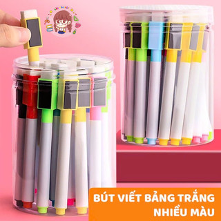Mesibo Set Bút Viết Bảng Trắng Có Nam Châm Tiện Lợi Xóa Được Nhiều Màu Cho Bé Văn Phòng Phẩm Giá Rẻ