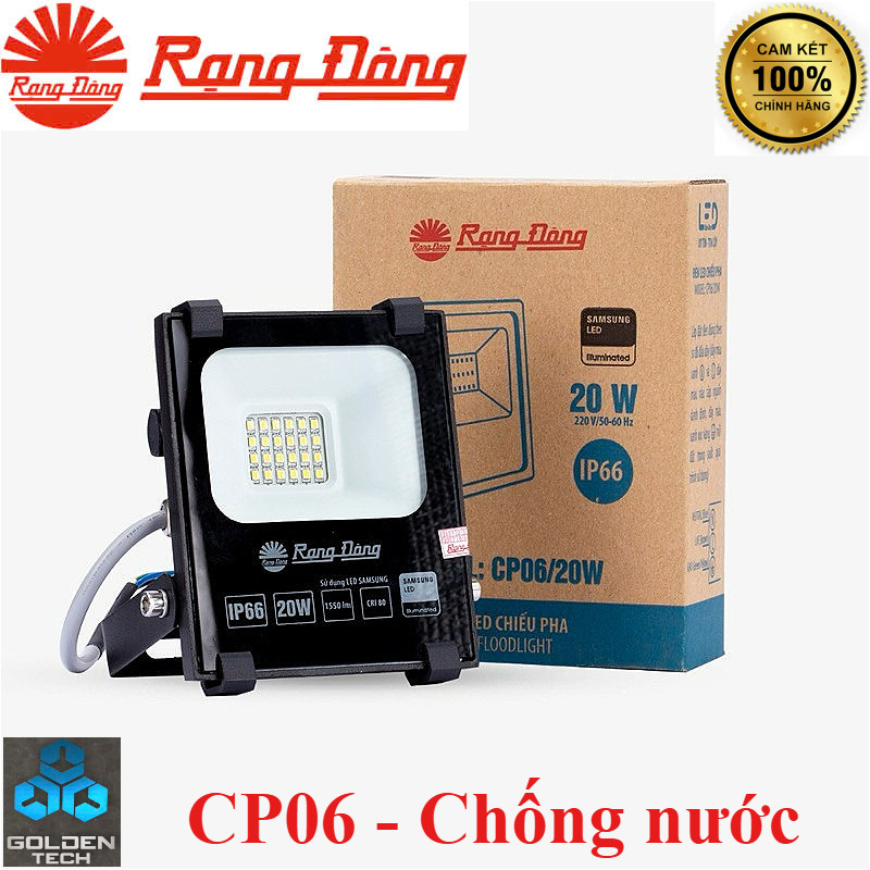 (Rạng Đông) Đèn Led chiếu pha CP06 20W - 50W Rạng Đông -Siêu sáng, đế nhôm chống nước, hàng loại 1