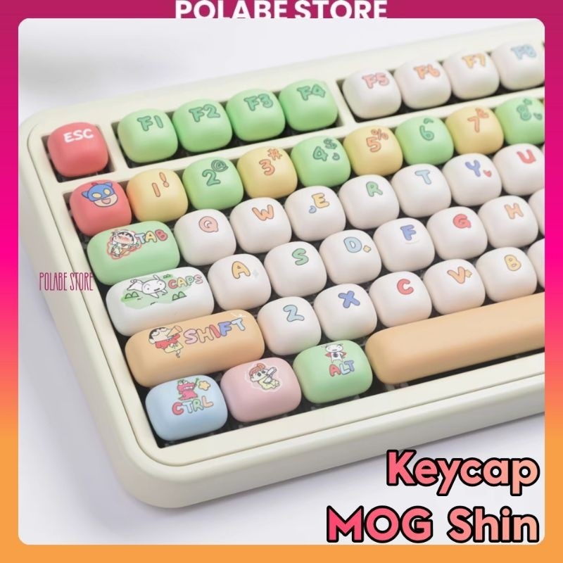 Keycap Shin MOG profile Keycap bàn phím cơ Mitoby Factory Keycap mog bánh mì Akko