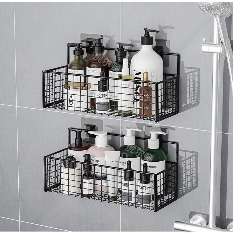 Kệ Để Đồ Nhà Tắm Dán Tường, Kệ Nhà Tắm, Kệ Thép Sơn Tĩnh Điện Không Gỉ Cao Cấp, Kệ Lưới Đa Năng, Kệ Góc Nhà Tắm | BigBuy360 - bigbuy360.vn
