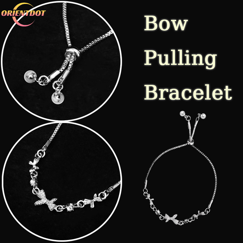 1 / 2 Chiếc Vòng Tay Trái Tim Pha Lê Màu Hồng Tinh Tế Thời Trang Nữ - Sweet Girls Hollow Out Y2K Bướ