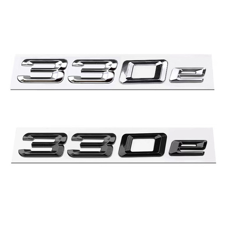 ABS Thân Xe Chữ Logo Huy Hiệu Biểu Tượng Miếng Dán Cho Xe BMW 316e 318e 320e 323e 325e 330e 335e 530