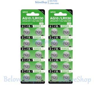 Pin Cúc Áo Vỉ 10 Viên (AG13 LR44) (AG10 LR1130)