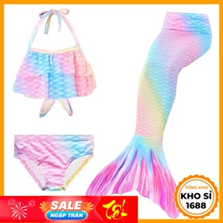 Nàng tiên cá cho bé gái đồ bơi bikini đi biển cho trẻ em E775