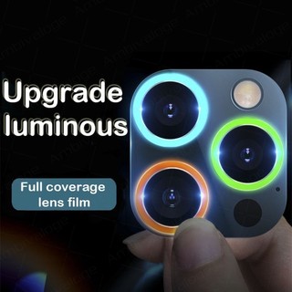  Kính Cường Lực Bảo Vệ Camera Mạnh Mẽ Màu Dạ Quang Dành Cho iPhone 11 12 13 14 15 16 17 Pro Max 