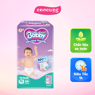 Tã quần Bobby size XL, 66 miếng - Giao bao bì ngẫu nhiên