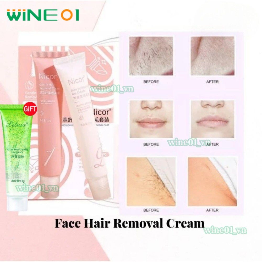 [QUÀ TẶNG MIỄN PHÍ] Kem tẩy lông môi Nicor Kem tẩy lông đặc biệt dành cho nam và nữ Tẩy lông môi và 