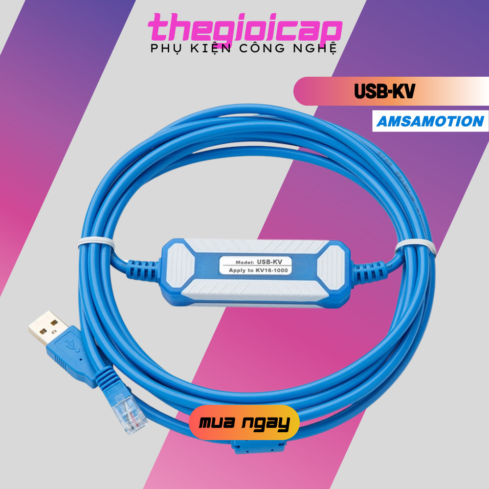 Cáp lập trình PLC Keyence Amsamotion USB-KV