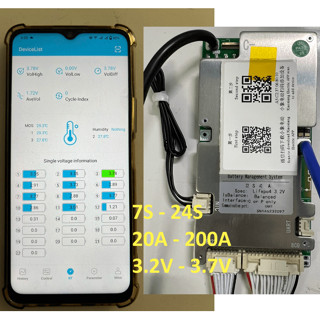 JBD, BMS JBD, Bluetooth 6S–22S 20A – 100A – Smart BMS – Pin LiFePO4/Lithium 3.2V/3.7V