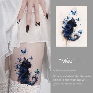 Hình xăm hình dán hình xăm màu dễ thương hình bướm mèo có giá trị cao lâu dài không thấm nước sexy hot girl Che sẹo bắp chân cánh tay