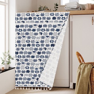  Rèm che tủ vải cotton vải lanh tủ giày rèm chống dính chống bụi rèm vải chống Bụi Nhà Bếp 