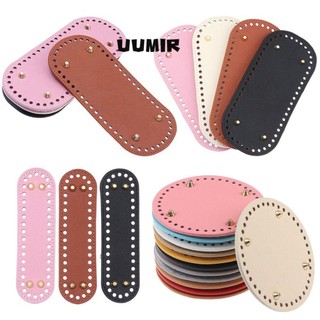 Uumir Túi Dài Đáy Hình Bầu Dục Handmade Đáy Với 52 Lỗ Da PU DIY