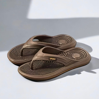 [HCM MÃ U8] Dép tông nam, dép kẹp gai massage Nam xỏ ngón siêu nhẹ êm chân đi ngoài trời (Tăng 1 Size)