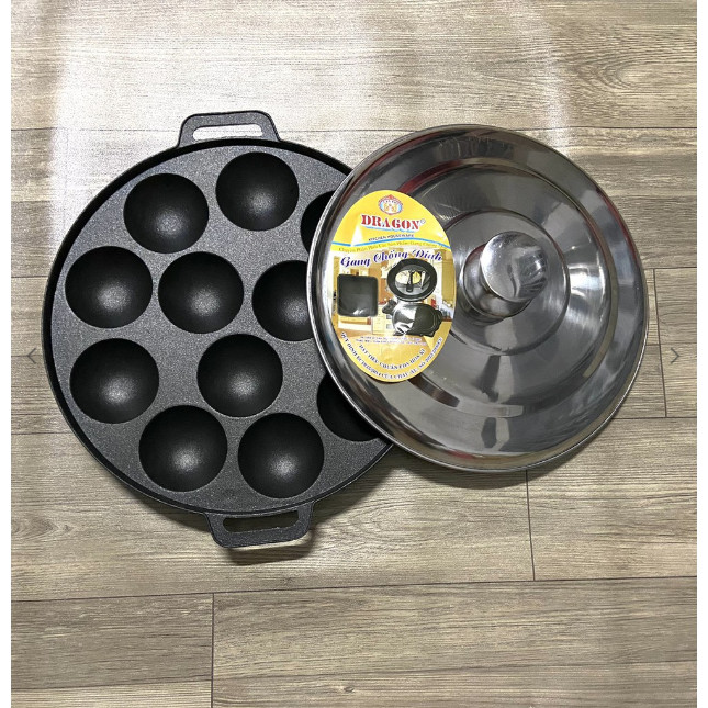 Khuôn Đổ Bánh Khọt 8 Lỗ l 10 Lỗ l 12 Lỗ Nắp Inox Cao Cấp Vạn Lợi