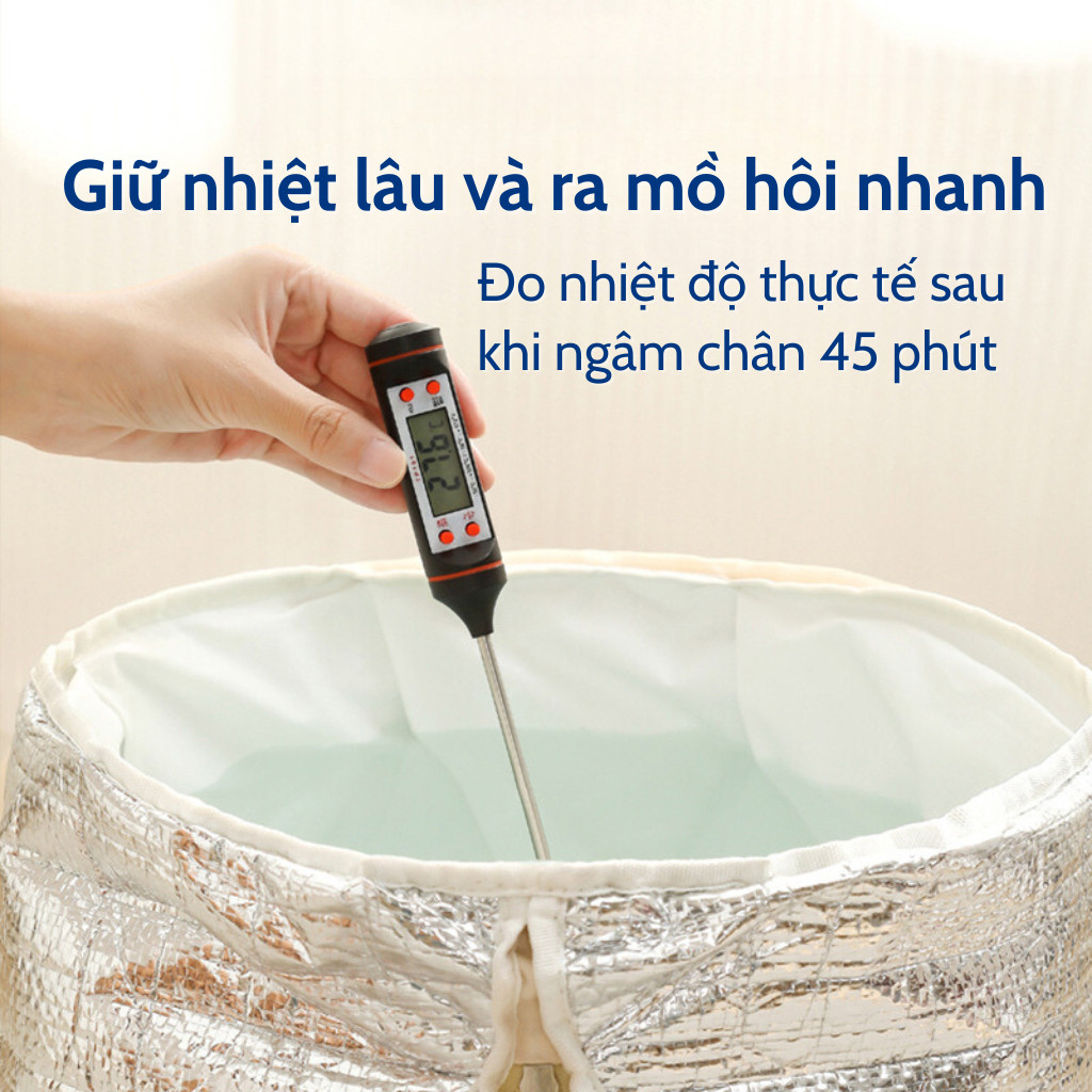Túi Ngâm Chân Gấp Gọn Giữ Nhiệt