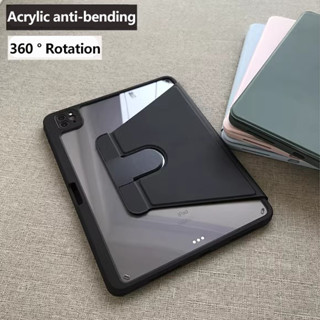 Có Bút Chì Khe Cắm Cho Honor Pad 9 12.1 MagicPad 2 GT Pro 12.3 9Pro X8a X9 720° Vỏ Acrylic trong suốt xoay