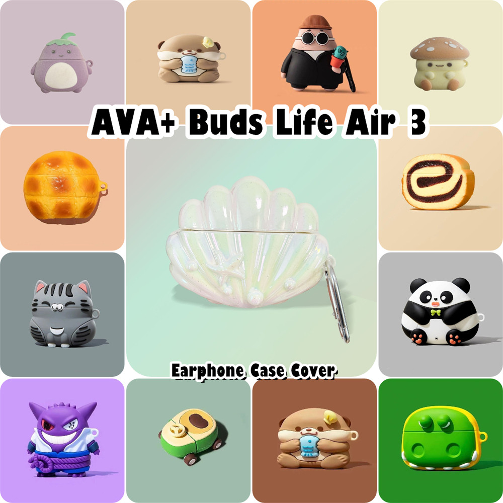 [Imamura] Dành cho AVA + Buds Life Air 3 Vỏ tai nghe Vỏ silicon mềm hoạt hình mát mẻ NO.4