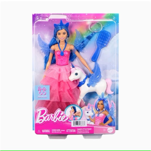 Búp Bê Barbie Kỷ Niệm 65 Năm Sapphire Kỳ Lân Bộ Quà Tặng Đồ Chơi HRR16 Cho Bé Gái RM115