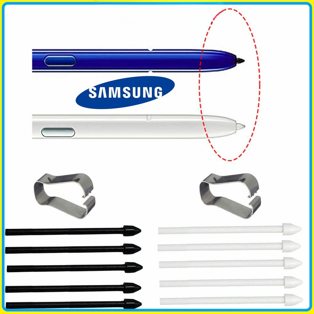 5 Chiếc Đầu Bút Samsung Galaxy S Cho Tab S10 S9 S9 FE S6 Lite S7 S7 + S8 Plus S22 S23 S24 Ultra Note S10 Ultra Stylus Nibs