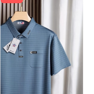 Áo Polo Nam Trung Niên Có Túi Chất Liệu Thun Lạnh Cao Cấp