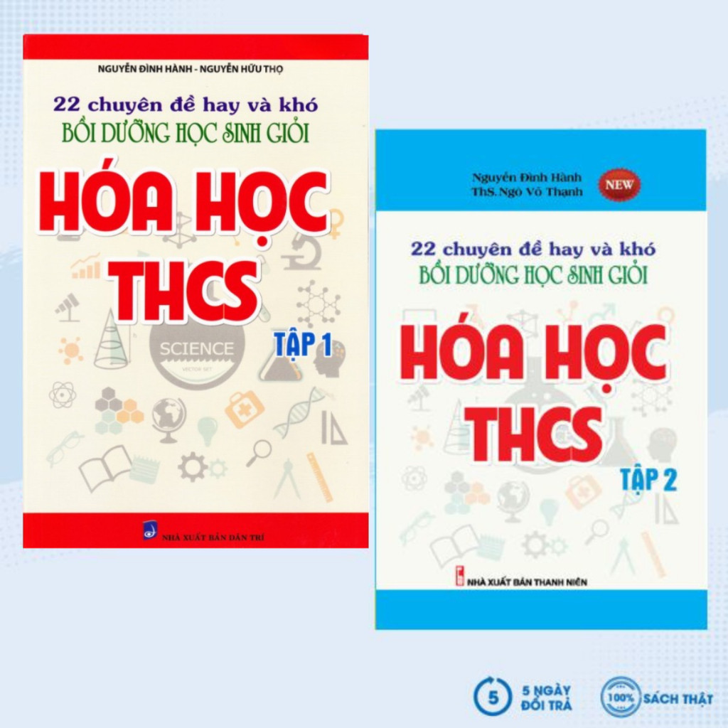 Sách - Combo 22 Chuyên Đề Hay Và Khó Bồi Dưỡng Học Sinh Giỏi Hóa Học Thcs (Tập 1 + Tập 2) - KV