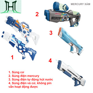 Súng nước điện, súng nước cơ học, Súng nước điện tự hút nước, súng phát quang, súng dùng Pin sạc, quà tặng sinh nhật.
