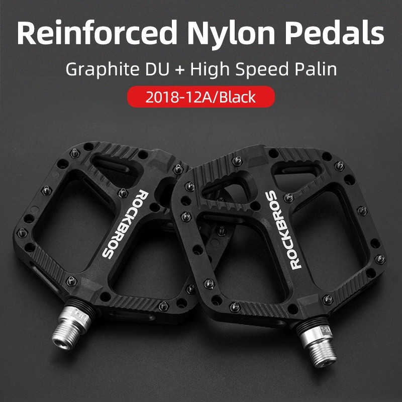 ROCKBROS Mountain Bike Pedal Ultra Light Bearing Road Bike Pedal Nylon Bike Pedal