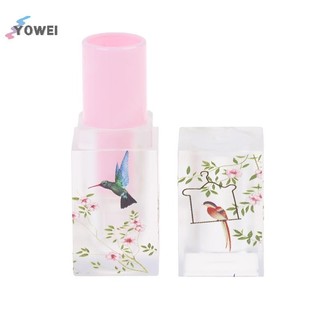 Yowei Nhỏ Tươi Chà Vuông Môi Ống Rỗng Son Dưỡng Môi Hộp Đựng Môi Ống Trang Điểm VN