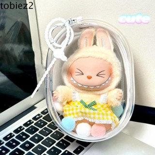 Túi đựng búp bê TOBIEMI Labububu V2, có móc khóa Túi trưng bày Labububububu chống bụi, Túi đi bộ búp bê Mô-đun không gian di động Đi ra ngoài Túi lưu trữ Crybaby Quà tặng trẻ em