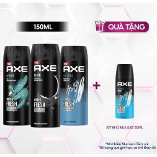 Mua 1 tặng 1 - Xịt nước hoa toàn thân dành cho nam AXE phiên bản mới 135ml tặng Chai 50ml