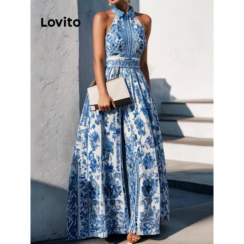 Đầm họa tiết hoa boho cho nữ LNL77400