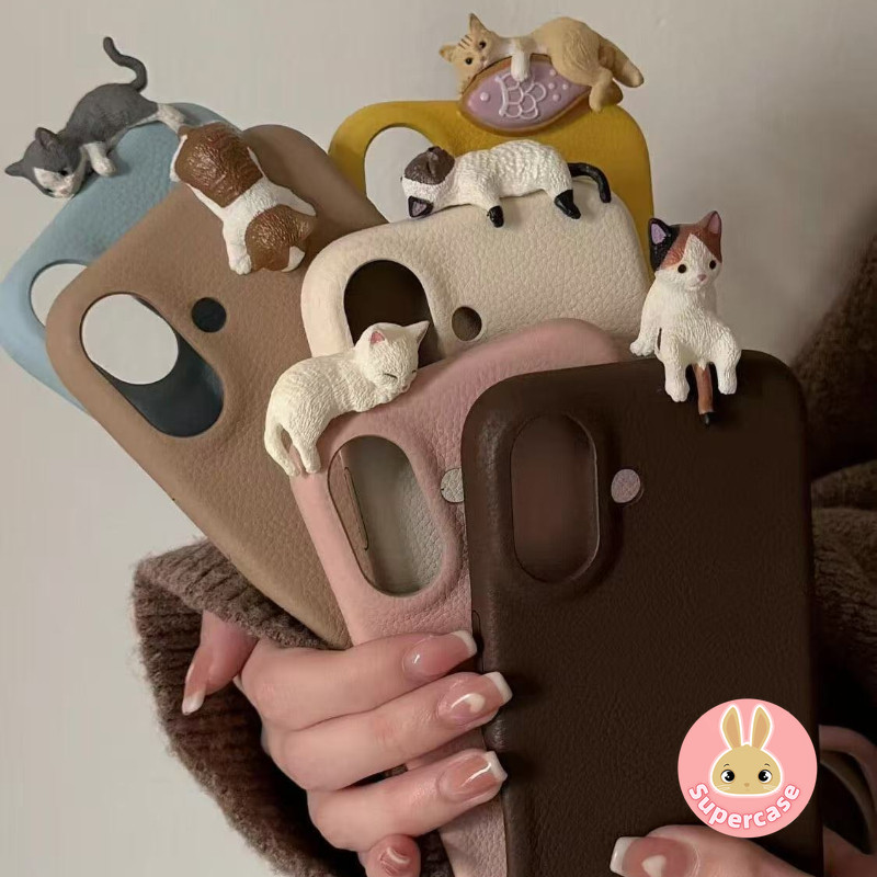 Ốp Lưng Mèo Hàn Quốc Dễ Thương Cho Vivo V40 V30 V29 V27 Pro V23 V21 V21s Y77 Y77E Y76s Y76 Y73s Y70s