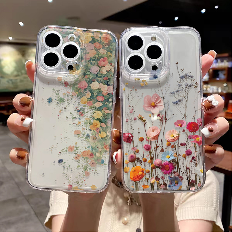 Ốp Lưng Cho Samsung Galaxy S24 S25 Ultra Plus S24FE S23FE A16 5G J2 J7 Prime J6 Plus Hoa Hồng Dễ Thư