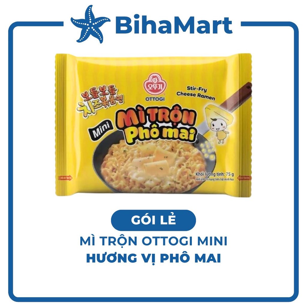 [GÓI LẺ] - OTTOGI - Mì trộn Ottogi mini Phô mai, Mì trộn Phô mai Ottogi mini, Mì trộn Phô mai mini O