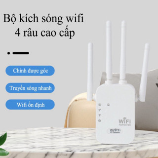 Bộ Kích Sóng Wifi 4 Râu Tốc Độ 1200mbps Phát Xuyên Tường Kết Nối Xa Sóng Mạnh PKMALL