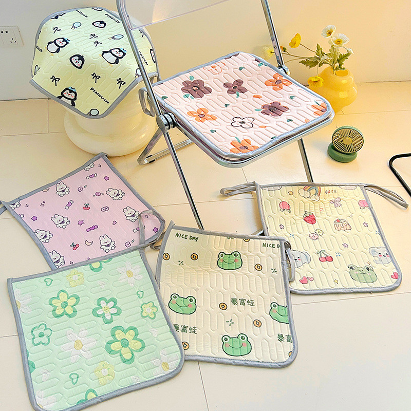 Summer Cool Silk Latex Cushion Chair Cushion Office Long-Sitting Bench Student Chair WgCU