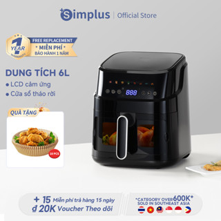 Nồi chiên không dầu Simplus Dung Tích Lớn 6L KQZG016 - Bảo Hành 1 Năm 1 Đổi 1