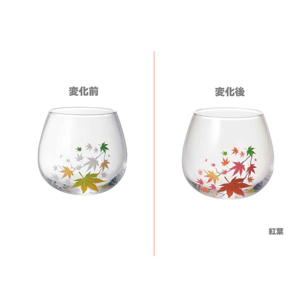 Japan Official | MARUMO TAKAGI [0752-060-04] 'Cool Sensation Maple Leaf Swaying Glass' 'Single Item'