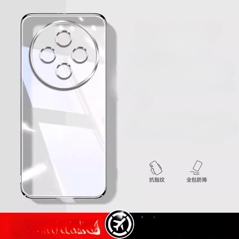 Dành Cho IQOO Z10 Mạ Khung Silicon Trong Suốt Ốp Lưng Điện Thoại VIVO IQOO Z10X Z10 Turbo Pro IQOOZ1