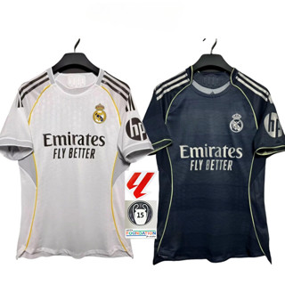 Người hâm mộ sân nhà và sân khách Real Madrid áo bóng đá ngắn tay chất lượng cao Áo thun tùy chỉnh s-4XL