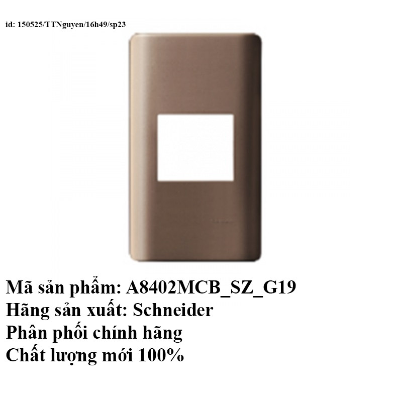Mặt cho MCB 2P A8402MCB_SZ_G19