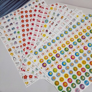 Sticker khen thưởng học sinh tờ a4 có 154 hình dạng decal bóc dán 