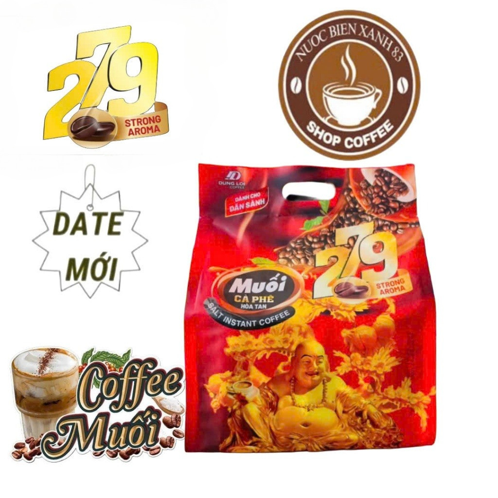 Cà phê muối Coffee 279 - Bịch 45 gói (720G) Date 2027