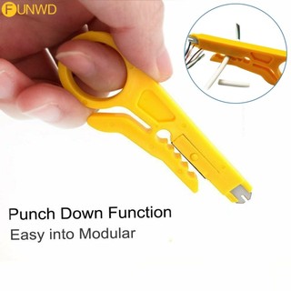 < Funwd > Công cụ đục lỗ chèn IDC có dây cáp Vũ nữ thoát y Điện thoại BT Dải RJ11