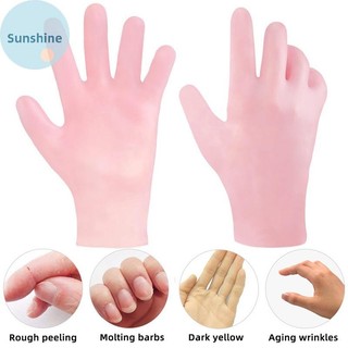 Sunshine 1 Đôi Găng Tay Chăm Sóc Tay Dưỡng Ẩm Silicone Chăm Sóc Da Tay Bảo Vệ Chống Nứt Spa Home VN