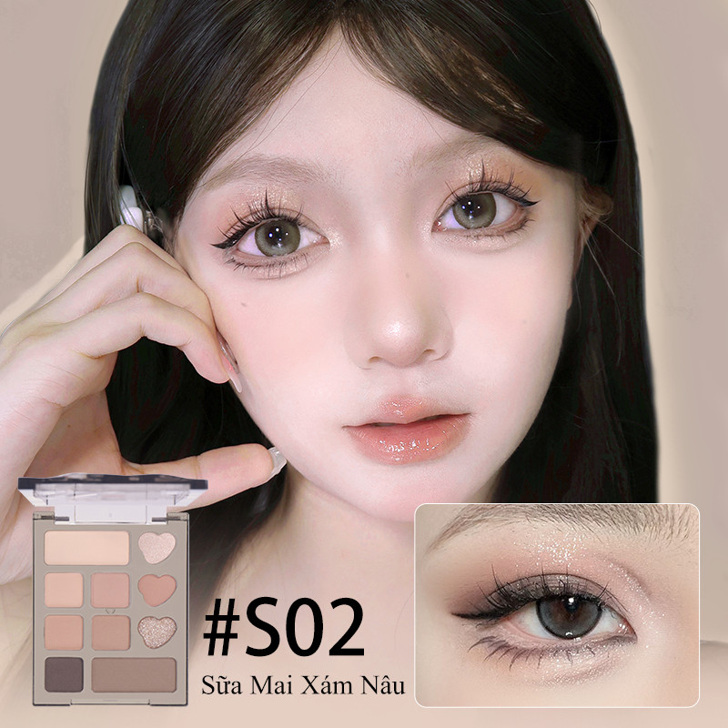 VEECCI Bảng Phấn Mắt 10 Ô Bảng Phấn Mắt Hồng Nhũ Lâu Dài Trang Năng Mịn Dễ Tán MINI 4.2g | BigBuy360 - bigbuy360.vn