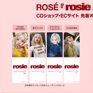  Blackpink Kpop BLACK PINK Rose Regular One Rosie Nhật Bản Thẻ sưu tập thẻ nhỏ đặc biệt 
